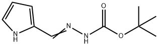 Hydrazinecarboxylic acid, (1H-pyrrol-2-ylmethylene)-, 1,1-dimethylethyl ester Struktur