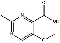 4-Pyrimidinecarboxylicacid,5-methoxy-2-methyl-(9CI) Struktur