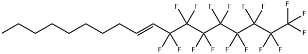 1,1,1,2,2,3,3,4,4,5,5,6,6,7,7,8,8-heptadecafluoro-9-octadecene Struktur