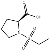 1-(ethanesulfonyl)pyrrolidine-2-carboxylic acid Struktur