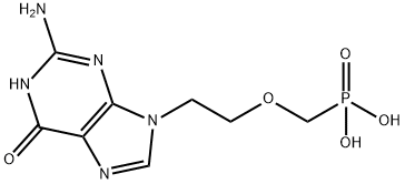 9-((2-phosphonylmethoxy)ethyl)guanine Struktur