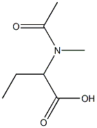 Butanoic  acid,  2-(acetylmethylamino)- Struktur