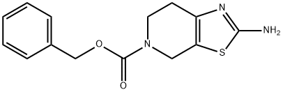 2-Amino-5-Cbz-4,5,6,7-tetrahydro-1,3-thiazolo[5,4-c]pyridine Struktur