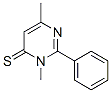 4(3H)-Pyrimidinethione,  3,6-dimethyl-2-phenyl- Struktur