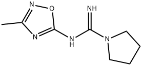 N-(3-Methyl-1,2,4-oxadiazol-5-yl)-1-pyrrolidinecarboximidamide Struktur