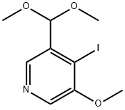 3-(Dimethoxymethyl)-4-iodo-5-methoxypyridine Struktur