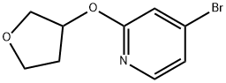 4-BroMo-2-(tetrahydrofuran-3-yloxy)pyridine Struktur