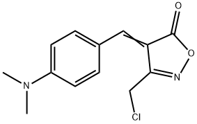 (4E)-3-(chloromethyl)-4-[4-(dimethylamino)benzylidene]isoxazol-5(4H)-one Struktur