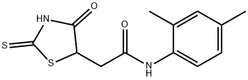 N-(2,4-dimethylphenyl)-2-(2-mercapto-4-oxo-4,5-dihydro-1,3-thiazol-5-yl)acetamide Struktur