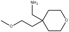 {[4-(2-methoxyethyl)tetrahydro-2H-pyran-4-yl]methyl}amine Struktur