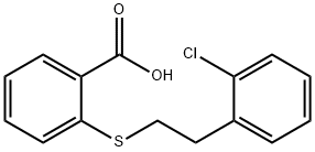 2-{[2-(2-chlorophenyl)ethyl]thio}benzoic acid Struktur