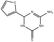 4-amino-6-(2-furyl)-1,6-dihydro-1,3,5-triazine-2-thiol Struktur