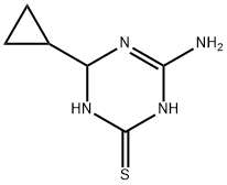 4-amino-6-cyclopropyl-1,6-dihydro-1,3,5-triazine-2-thiol Struktur