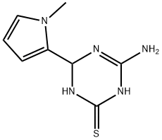 4-amino-6-(1-methyl-1H-pyrrol-2-yl)-1,6-dihydro-1,3,5-triazine-2-thiol Struktur