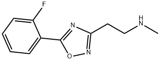 {2-[5-(2-fluorophenyl)-1,2,4-oxadiazol-3-yl]ethyl}methylamine Struktur