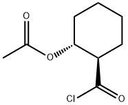 Cyclohexanecarbonyl chloride, 2-(acetyloxy)-, trans- (9CI) Struktur