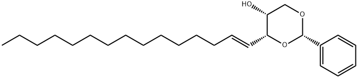 (2R,3R,4E)-1,3-O-BENZYLIDENE-4-OCTADECENE-1,2,3-TRIOL Struktur