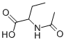 (±)-2-Acetylaminobutanoic Acid Struktur