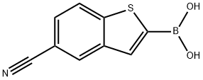 5-cyanobenzo[b]thiophen-2-ylboronic acid Struktur