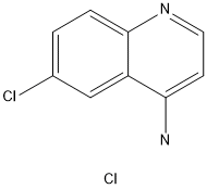 4-AMINO-6-CHLOROQUINOLINE HYDROCHLORIDE Struktur