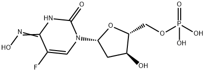 N(4)-hydroxy-5-fluorodeoxycytidine monophosphate Struktur