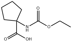 Cyclopentanecarboxylic acid, 1-[(ethoxycarbonyl)amino]- (9CI) Struktur