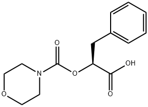 O-(N-morpholinocarbonyl)-3-phenyllactic acid Struktur