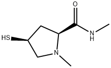 2-Pyrrolidinecarboxamide,4-mercapto-N,1-dimethyl-,(2S-cis)-(9CI) Struktur