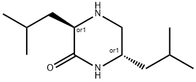 Piperazinone, 3,6-bis(2-methylpropyl)-, trans- (9CI) Struktur