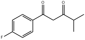 1-(4-fluorophenyl)-4-methylpentane-1,3-dione Structure