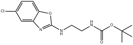 tert-butyl 2-(5-chlorobenzo[d]oxazol-2-ylaMino)ethylcarbaMate Struktur