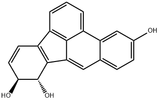 9,10-dihydro-5,9,10-trihydroxybenzo(b)fluoranthene Struktur