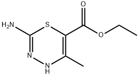 4H-1,3,4-Thiadiazine-6-carboxylicacid,2-amino-5-methyl-,ethylester(9CI) Struktur