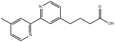 4-Methyl-4'-(3-carboxypropyl)-2,2'-bipyridine Struktur