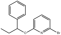 2-BroMo-6-(1-phenyl-propoxy)-pyridine, 98+% C14H14BrNO, MW: 292.18 Struktur