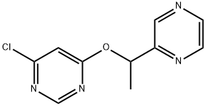 4-Chloro-6-(1-pyrazin-2-yl-ethoxy)-pyriMidine, 98+% C10H9ClN4O, MW: 236.66 Struktur