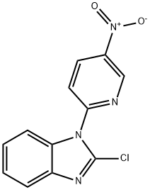 2-Chloro-1-(5-nitro-pyridin-2-yl)-1H-benzoiMidazole, 98+% Struktur