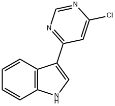 3-(6-Chloro-pyriMidin-4-yl)-1H-indole, 98+% C12H8ClN3, MW: 229.67 Struktur