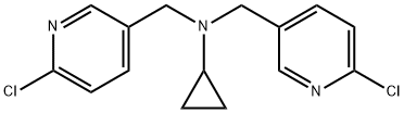 Bis-(6-chloro-pyridin-3-ylMethyl)-cyclopropyl-aMine, 98+% C15H15Cl2N3, MW: 308.21 Struktur