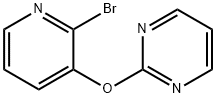 2-(2-BroMo-pyridin-3-yloxy)-pyriMidine, 98+% C9H6BrN3O, MW: 252.07 Struktur