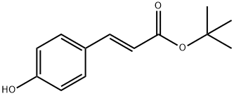 2-Propenoic acid, 3-(4-hydroxyphenyl)-, 1,1-diMethylethyl ester, (2E)- Struktur