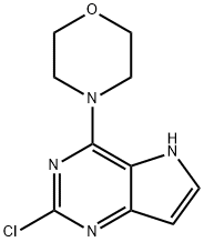 4-(2-chloro-5H-pyrrolo[3,2-d]pyriMidin-4-yl)Morpholine Struktur