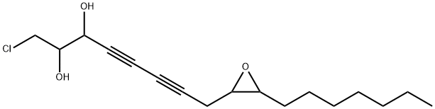 1-chloro-9,10-epoxy-4,6-heptadecadiyne-2,3-diol Struktur