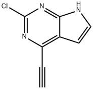 2-Chloro-4-ethynyl-7H-pyrrolo[2,3-d]pyrimidine Struktur