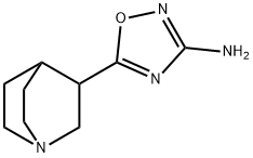 3-(3-amino-1,2,4-oxadiazole-5-yl)-quinuclidine Struktur