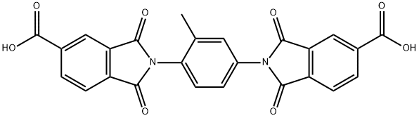 2,2'-(2-Methyl-1,4-phenylene)bis[2,3-dihydro-1,3-dioxo-1H-isoindole-5-carboxylic acid] Struktur