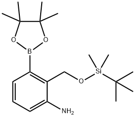 2-((tert-butyldiMethylsilyloxy)Methyl)-3-(4,4,5,5-tetraMethyl-1,3,2-dioxaborolan-2-yl)aniline price.