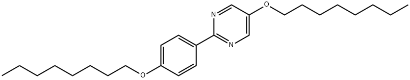 2[4(-N-OCTYLOXY)-PHENYL)-5-N-OCTYLOXY-PYRIMIDINE Struktur