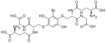 2-bromo-(diglutathion-S-yl)hydroquinone Struktur