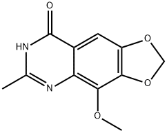 1,3-Dioxolo[4,5-g]quinazolin-8(7H)-one,  4-methoxy-6-methyl- Struktur